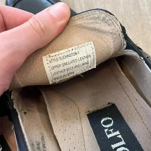 Mens Adolfo Black Johnston Loafers - 10 - Picture 9 of 11